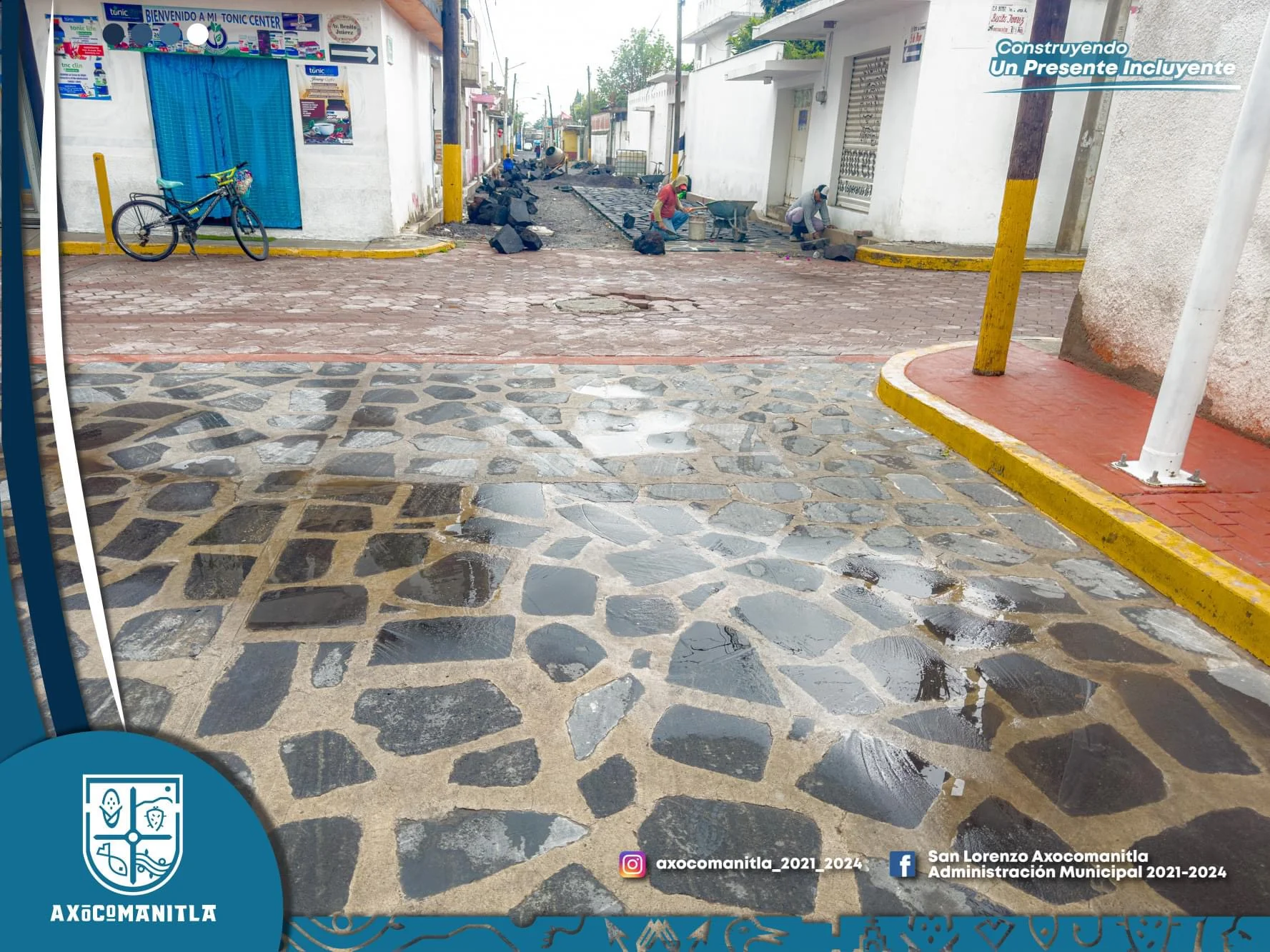 CONTINÚAN LAS OBRAS EN AXOCOMANITLA