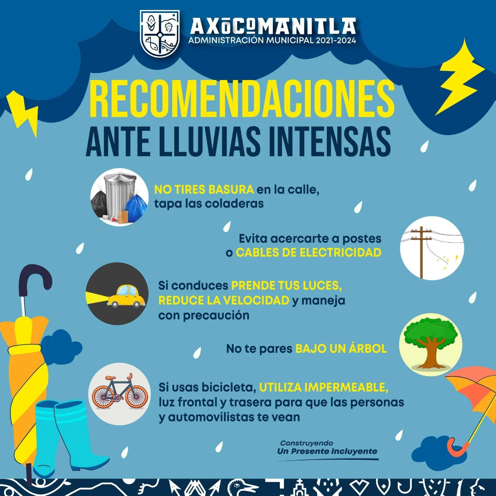 GOBIERNO DE AXOCOMANITLA EMITE RECOMENDACIONES